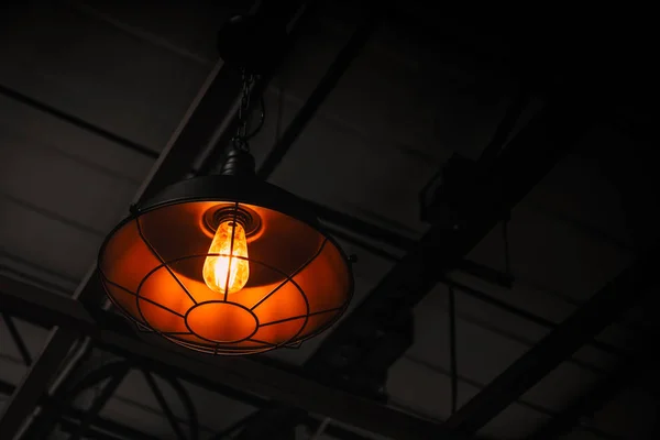 Lámpara Luz Colgante Industrial Para Interiores Decoración Estilo Loft Moderno — Foto de Stock