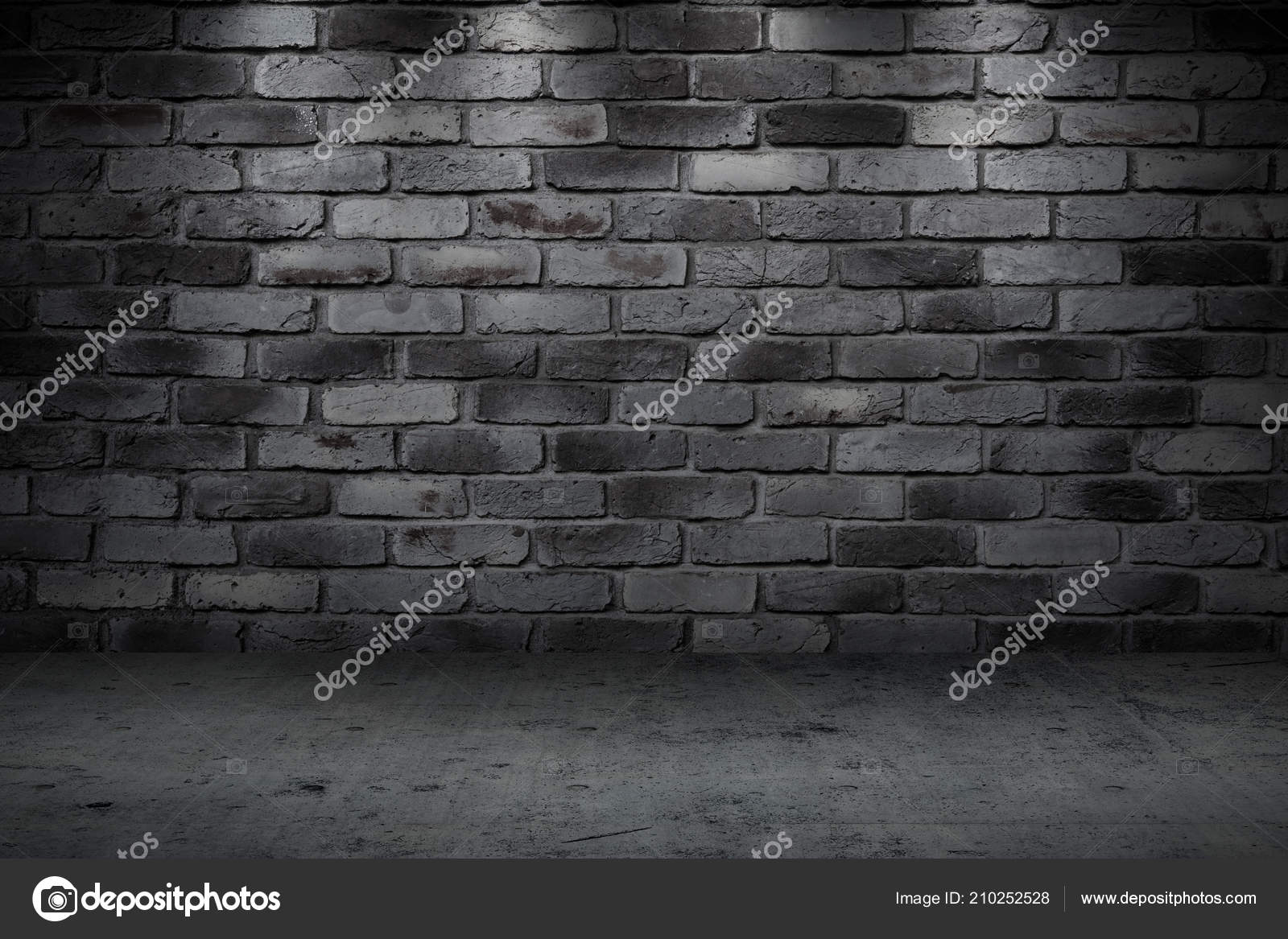 Stone Wall Dark Night Alley Quiet Street Background Stock Photo By C Coffeekai
