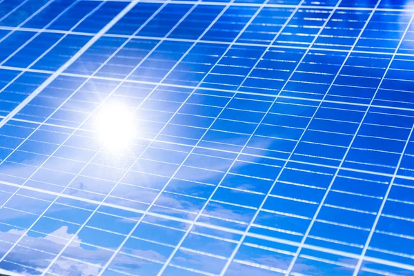 Venkovní Solární Panel Moc Úspory Energie Slunečního Záření Zachránit Elektřina — Stock fotografie