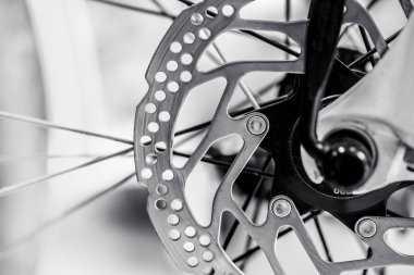 Dağ bisikleti disk fren yakın çekim