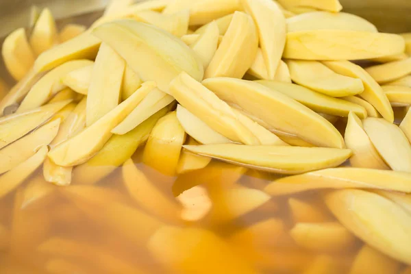 Salgado Azedo Manga Conserva Reserva Frutas Para Lanche Receita Comida — Fotografia de Stock