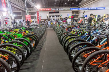 ucuz bisiklet tanıtım ve satış Uluslararası Bangkok Bisiklet 2018 en büyük bisiklet veya bisiklet Expo Fuarı 6 Mayıs 2018 Bangkok, Tayland.