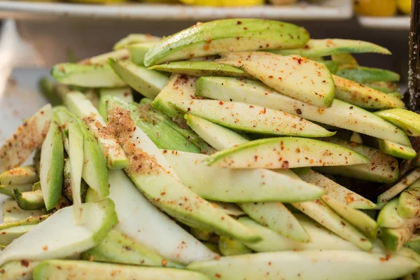 Salgado Azedo Manga Conserva Reserva Frutas Para Lanche Receita Comida — Fotografia de Stock