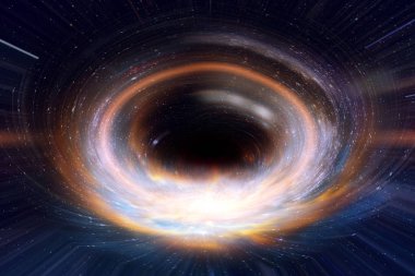 kara delik veya gökada uzay ve evren kavramı sanat arasında günleri solucan deliği. Nasa tarafından döşenmiş bu görüntü unsurları.