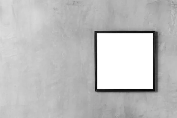 Advertising Blank Space Billboard Picture Frame Concrete Background — Stock Photo, Image