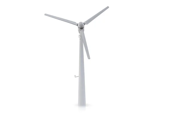 Wind Turbine Isolated White Background — Stock Photo, Image