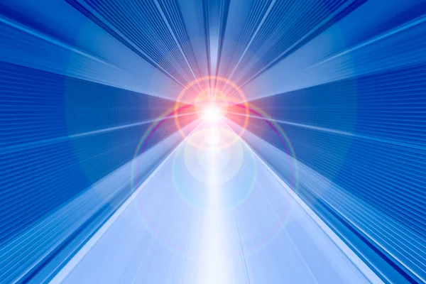 Швидка Швидкість Розмивання Руху Центрі Ефектом Світла Фону — стокове фото