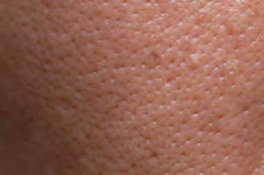 yüz kiralama makro detay ile closeup erkek cilt gözenekleri