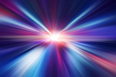 Reklam arka planı için mavi rengi bulanıklaştırma hızlı hızlı hareket efekti özeti