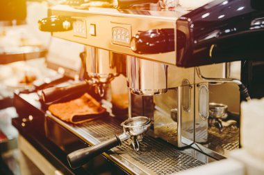 kahve makinesi veya espresso makinesi vintage ton cafe sanat dekorasyon