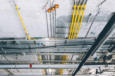 tavan kablo borusu iyi inşaat bina ağı elektrik ve su boru hattı boru yönetmek