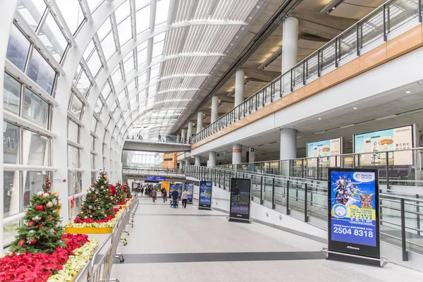 香港国際空港交通ハブビル内部 2017年11月23日 — ストック写真