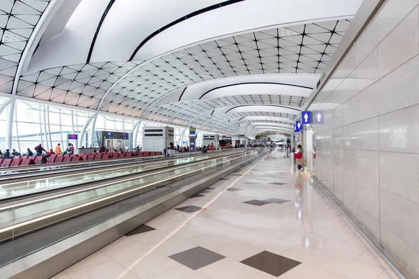 Aeropuerto Internacional Hong Kong Centro Transporte Edificio Interior Hong Kong — Foto de Stock