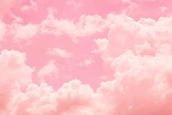 Cielo Nube Rosa Amor Dulce Amor Color Tono Para Boda — Foto de Stock