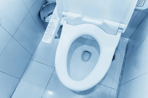 Japans Elektronisch Toilet Zetel Automatische Kast Sanitair Water Schoonmaak Systeem — Stockfoto