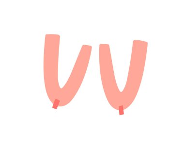 El çizimi vektör soyut stok grafik çizimi göğüs şekilleri beyaz arka planda izole