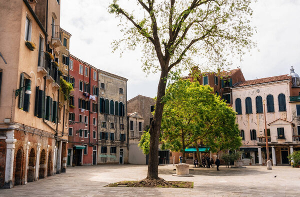 Main square The Venetian Ghetto, Venice, Italy