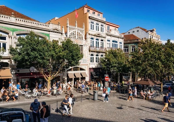 Порту Португалия Сентября 2018 Года Знаменитая Библиотека Книжный Магазин Livraria — стоковое фото