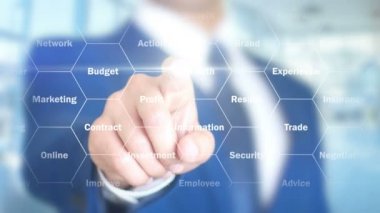 Kitle iletişim araçları, işadamı kullanarak holografik arayüzü artar