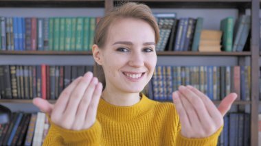 Jest genç kadın tarafından davet