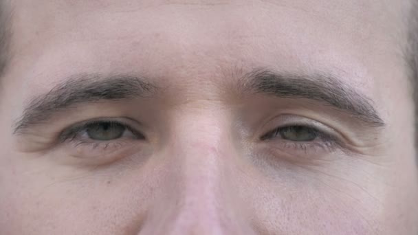 Крупним Планом Очі Людини — стокове відео