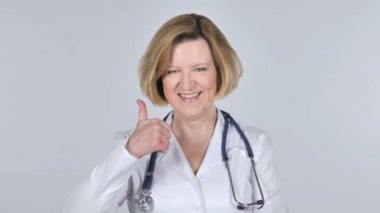 Portre eski el hareketi Doktor Thumbs Up
