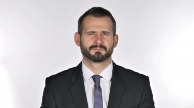 Ret, ret mimik sakal işadamı portresi