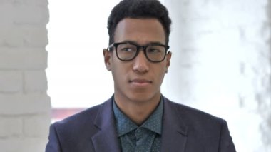 Afrika işadamı, Online görüntülü sohbet konuşma portre