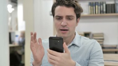 Kaybı kullanma Smartphone süre yaratıcı adam tepki