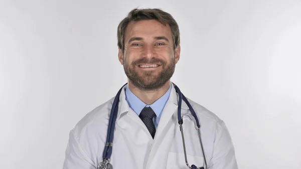 Retrato Médico Sorrindo Olhando Para Câmera — Fotografia de Stock