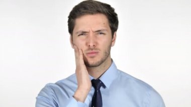 Dişağrısı, diş enfeksiyonu ile Genç Işadamı