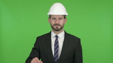 Chroma Key karşı House anahtar ve Para ile Neşeli Mühendis