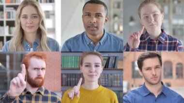 Gençlerin Kolajı parmak hareketiyle hayır diyor