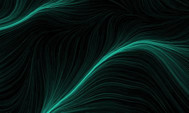 Neon dijital akış alanları