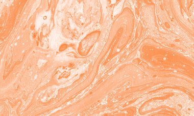 Soyut sıvı mermer resim arkaplan baskısı, balkabağı rengi, tasarım arka planı için mükemmel