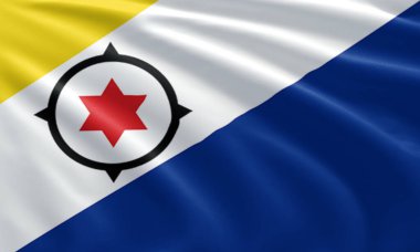 Hollanda Karayipler 'in bayrağını dalgalandırın. Karayip Hollanda 'sının bayrak sembolleri