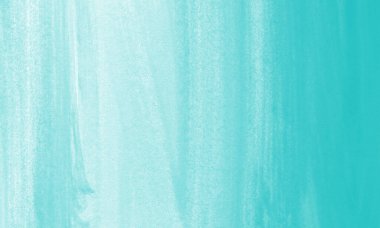 Aquamarine renginde soyut arkaplan çizilmiş Gouache el. Fırça darbeleri dokusu.