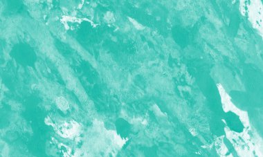 Orman yeşili, soyut arkaplan rengi çizilmiş Gouache el. Fırça darbeleri dokusu.