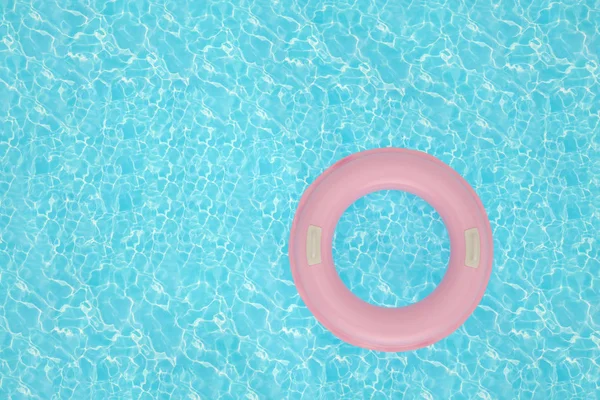 Inflatable Ring Blue Water Illustration — Stock Photo, Image