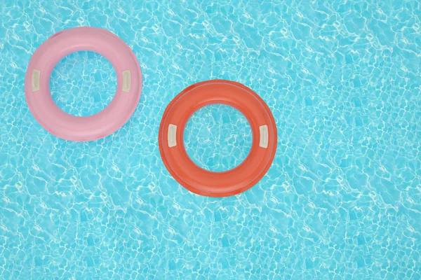 Inflatable Ring Blue Water Illustration — Stock Photo, Image