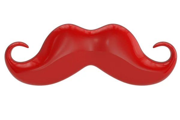 Mustache Aislado Sobre Fondo Blanco Ilustración —  Fotos de Stock