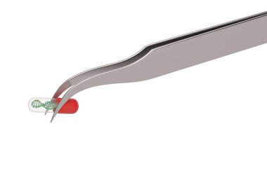 Dna yapı kapsülü izole ile genetik tıp cımbız