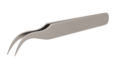 Çelik cımbız beyaz arka plan üzerinde izole. 3d illüstrasyon.
