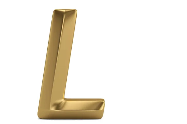 Золотой 3D алфавит выделен на белом фоне. 3D иллюстрация — стоковое фото