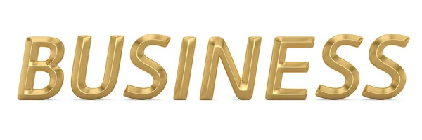 Business word 3D logo isolated on white background 3D illustrati — Stock Photo, Image