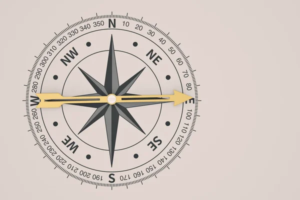 Compass Metal Background Illustration — Stock Photo, Image