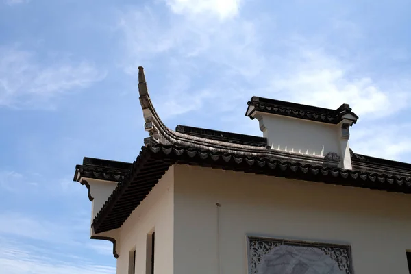 Architecture Ancienne Chinoise Sous Ciel Bleu — Photo