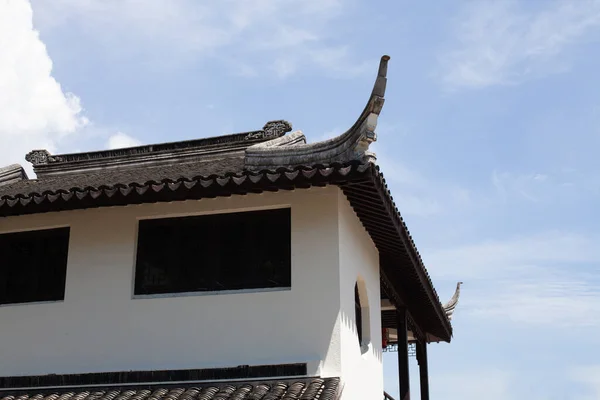 Architecture Ancienne Chinoise Sous Ciel Bleu — Photo