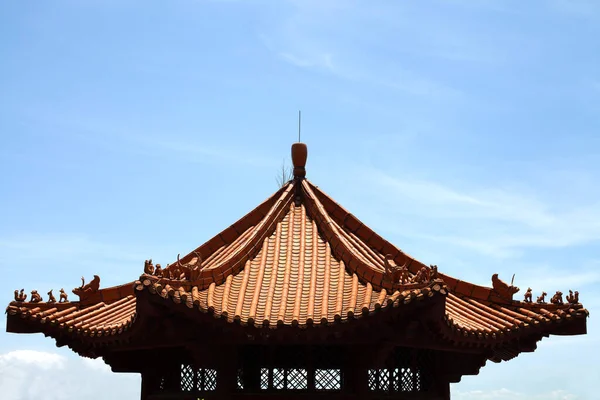 Tempel Den Blå Himlen Guangdong Kina — Stockfoto