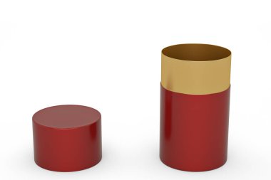 Siyah Arkaplan 'daki yuvarlak yazılım kutusu, 3 boyutlu. 3B illüstrasyon.